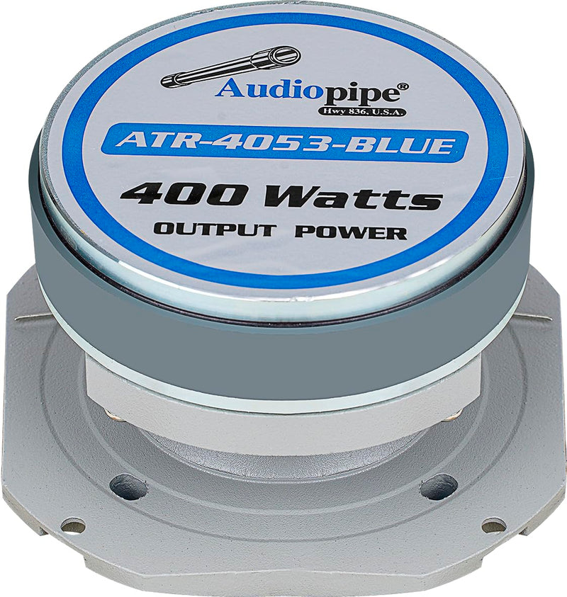 Audiopipe Eye Candy 4" Blue 400 Watt 4-8 Ohm Super Tweeter ATR-4053-BLUE