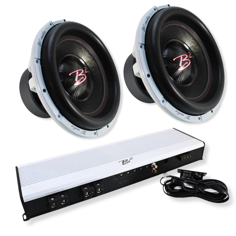 Dual RAGE V3 15" 2000W RMS D2 Subwoofers & RAGE 7800W RMS Mono Amplifier Package