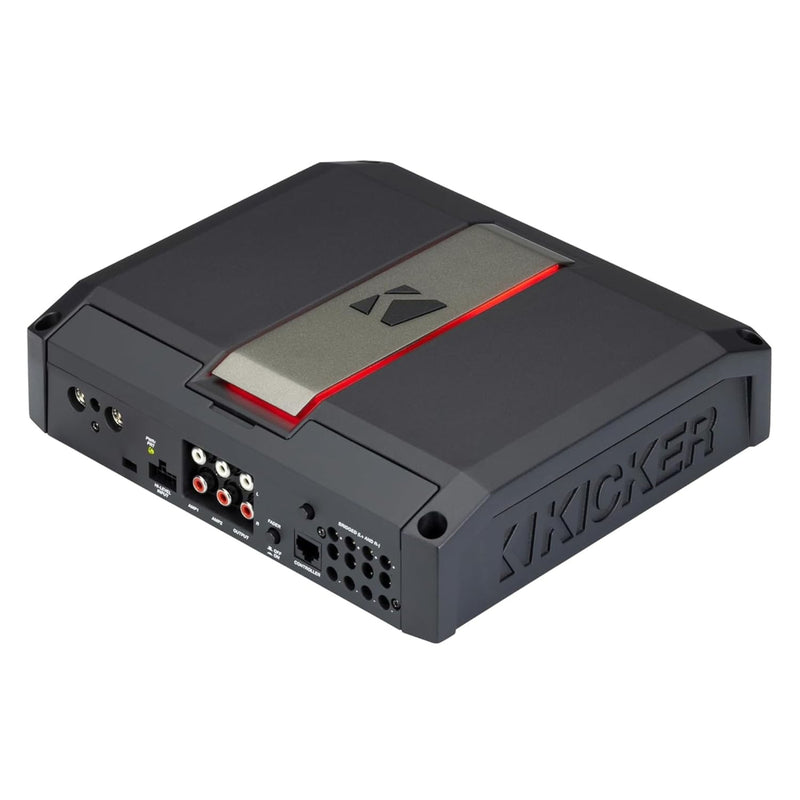 500W 2-Ohm Class D 4-Channel Amplifier w/LX Precision Controller & RGB LED Panel