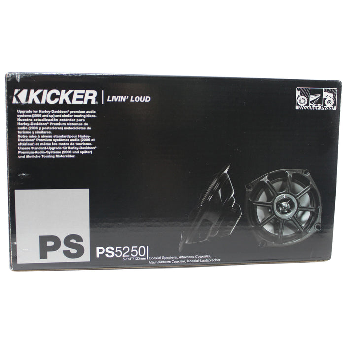 Kicker PS 5.25" All-Weather Powersports Coaxial Speaker 2 ohm 100W Peak 10PS5250