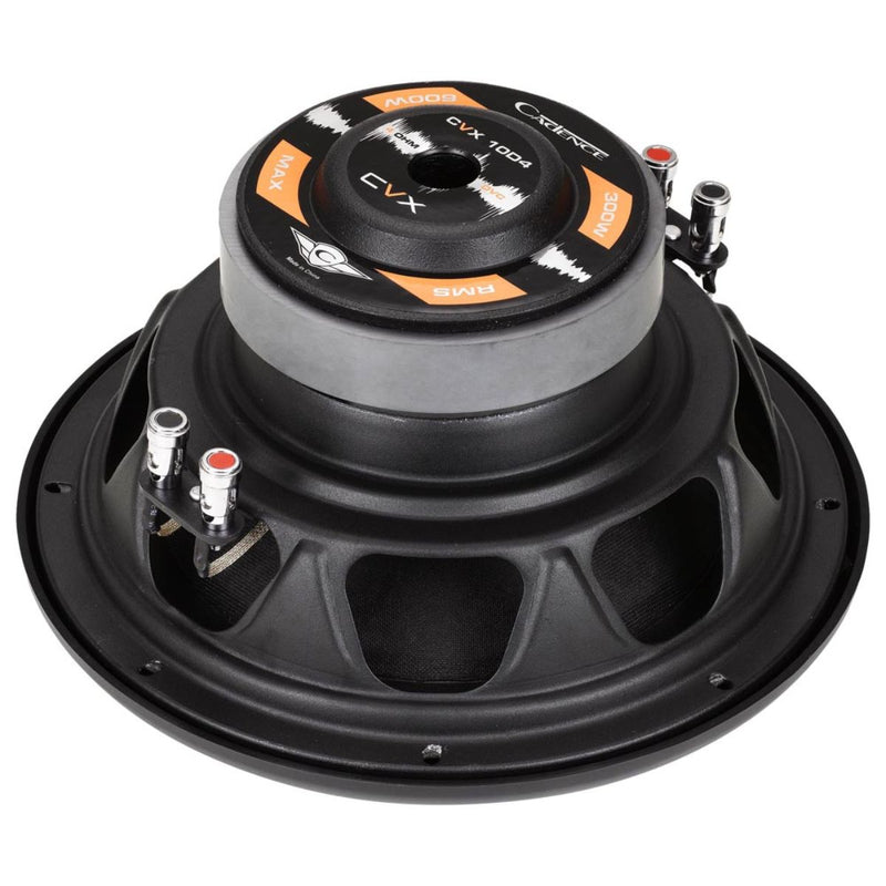 Cadence Pro Car Audio 10" 300 Watt RMS 4-Ohm Dual Voice Coil Subwoofer CVX10D4