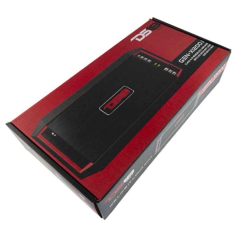 DS18 Full Range Class AB 1 Channel Car Amplifier 1200W GEN-X1200.1