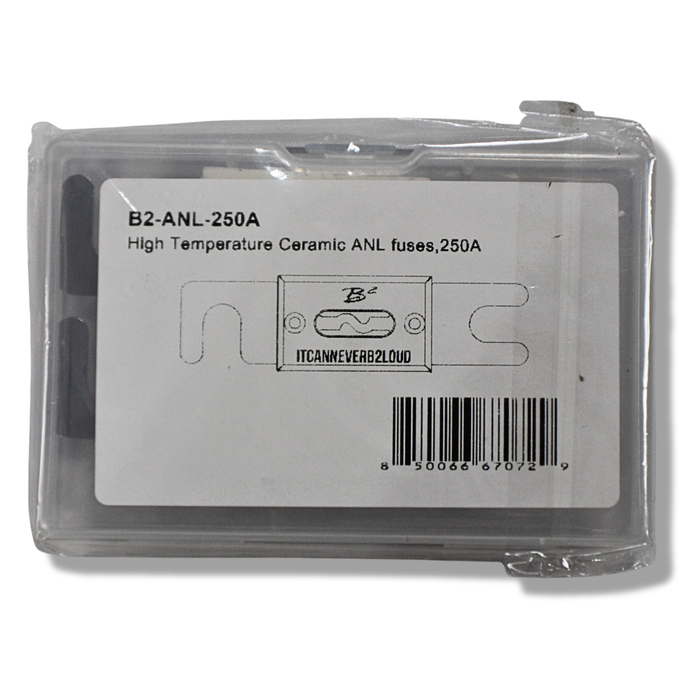 B2 Audio 250A High Temperature Ceramic Fuse Pair B2-ANL-250