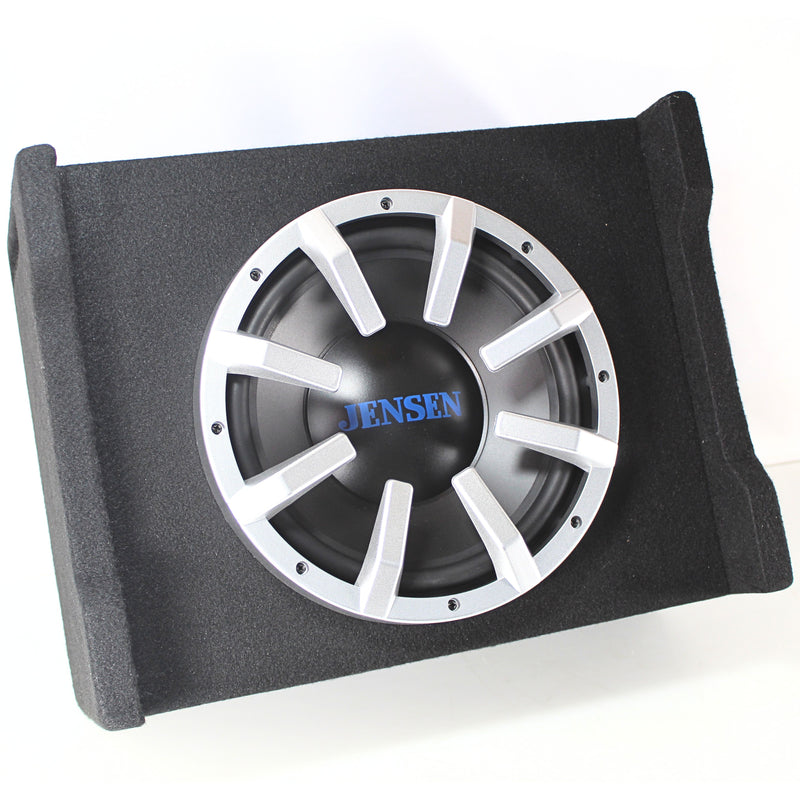 Jensen 10" 100 Watt RMS 4-Ohms Single Vented Downfire Subwoofer Enclosure