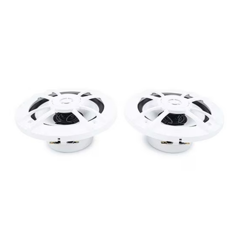 Pair of Kenwood 6.5-Inch 4-Ohm 20W RMS 2-Way Marine Speakers KFC-1633MRW