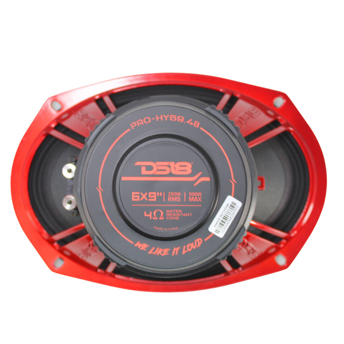 DS18 6x9 500W 4-Ohm Hybrid Mid-Range Loudspeaker w/ Built-in Driver PRO-HY69.4B