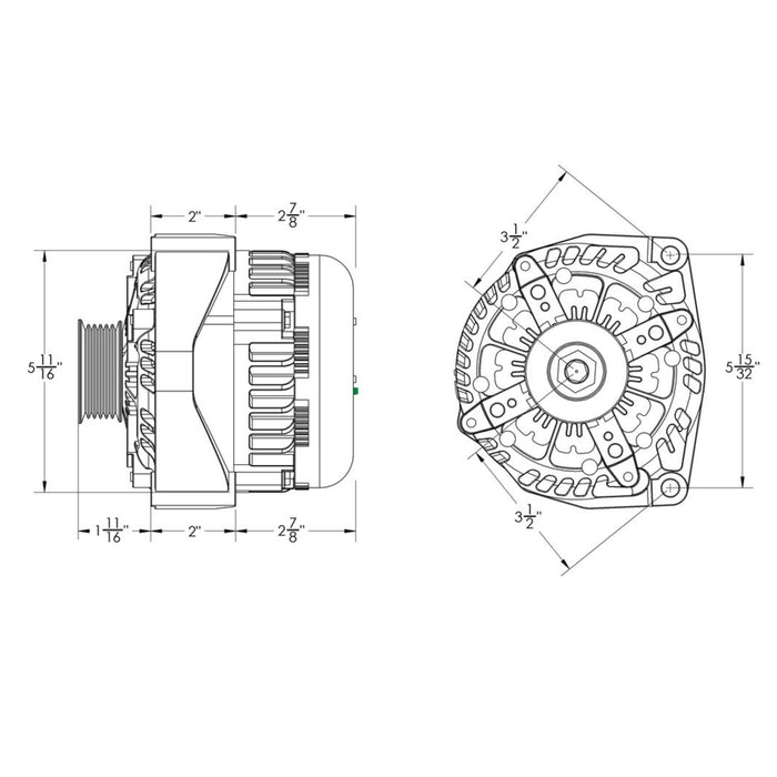 Mechman Elite Series 250 Amp Alternator For 1996 - 2004 GM Truck 8206250