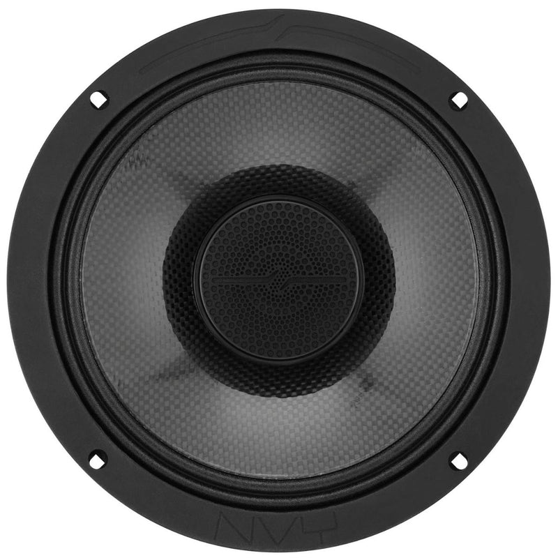 8" 250W RMS 4 Ohm Marine Hybrid Speakers Carbon Fiber DS18 NVY-8HDCFSL-N4