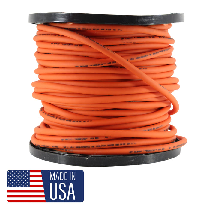 GP Car Audio True 4 AWG 100% OFC Pure Copper Power/Ground Wire Orange Lot