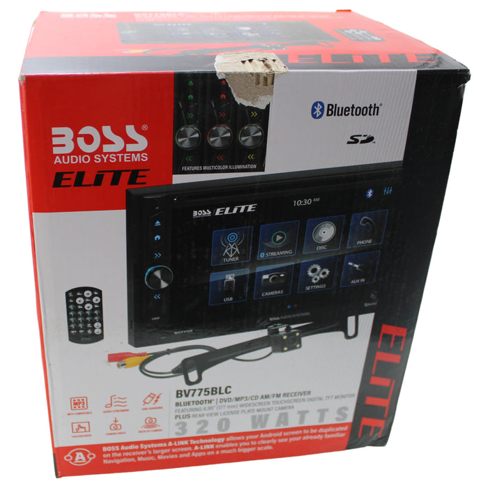 BOSS 6.95" Touchscreen Radio with Bluetooth, DVD/CD/USB/SD, OPEN BOX