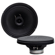 DD Audio VO-XN308 8 inch neo coaxial speakers rated at 250 watts RMS. High output, wide bandwidth design for loud, clear sound. Front Side View of Speakers