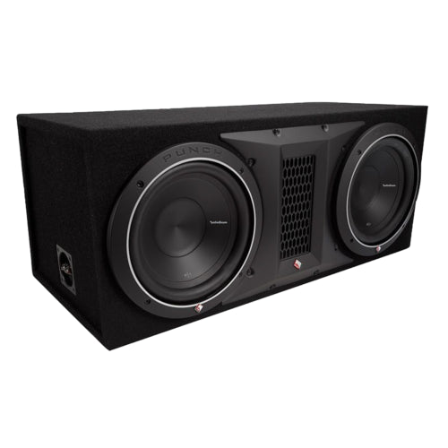 Rockford Fosgate Punch Enclosure with two 10" Punch P1 Subwoofers P1-2X10