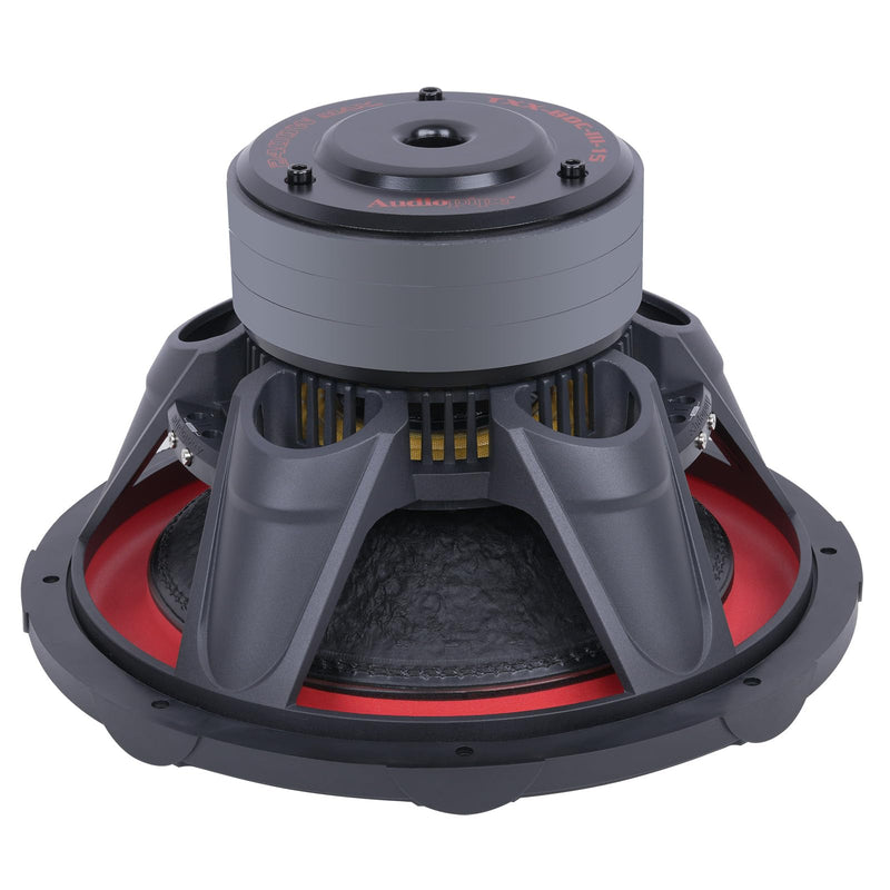 15-Inch 1200 Watts RMS Dual 4-Ohms Triple Stack Composite Cone Subwoofer