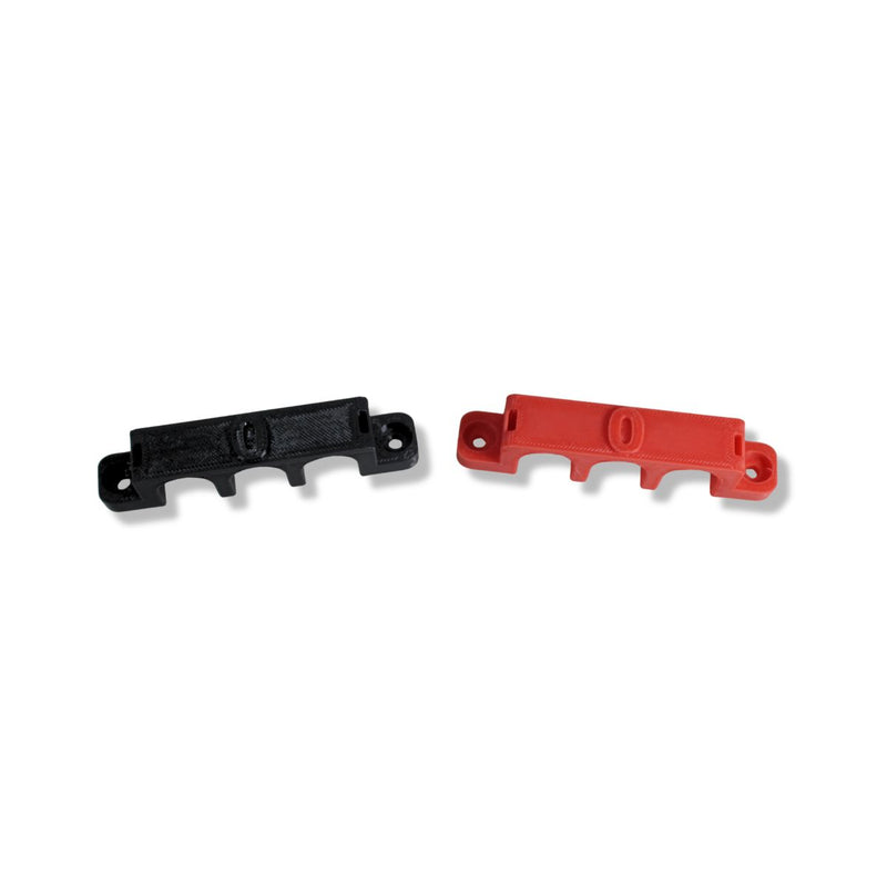 1/0 Gauge Cable Management Wire Comb Triple Slot Can Use w/ Cable Tie Red/Black