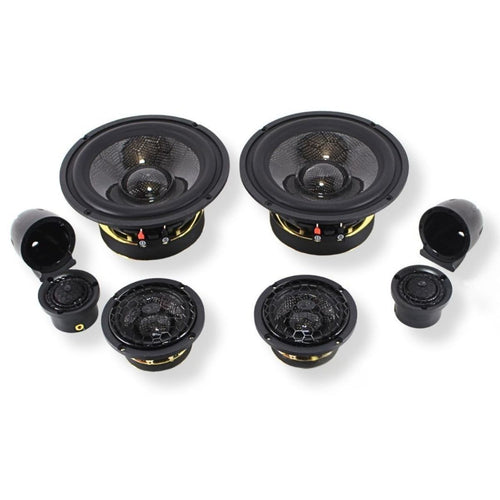 B2 Audio 3-Way 6.5" REF SQ Series Car Audio Component Speaker System