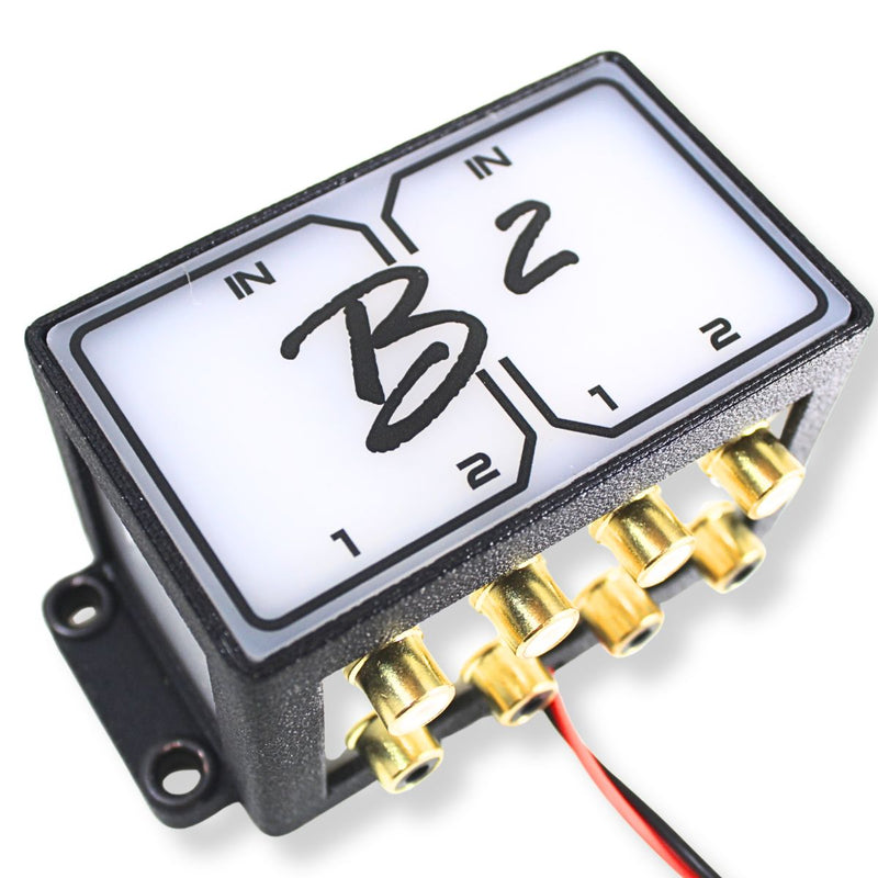 B2 Audio Cockbox 4x8 RCA Splitter Distribution Block w/ RGB LED Lights