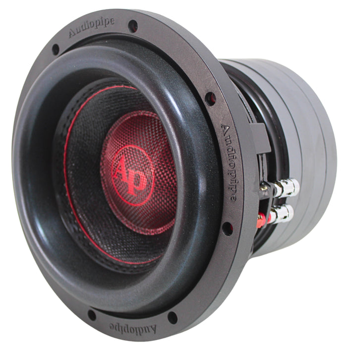 Audiopipe 8" 1000W Max Dual Voice Coil 4 Ohm Quad Stack Magnet Subwoofer