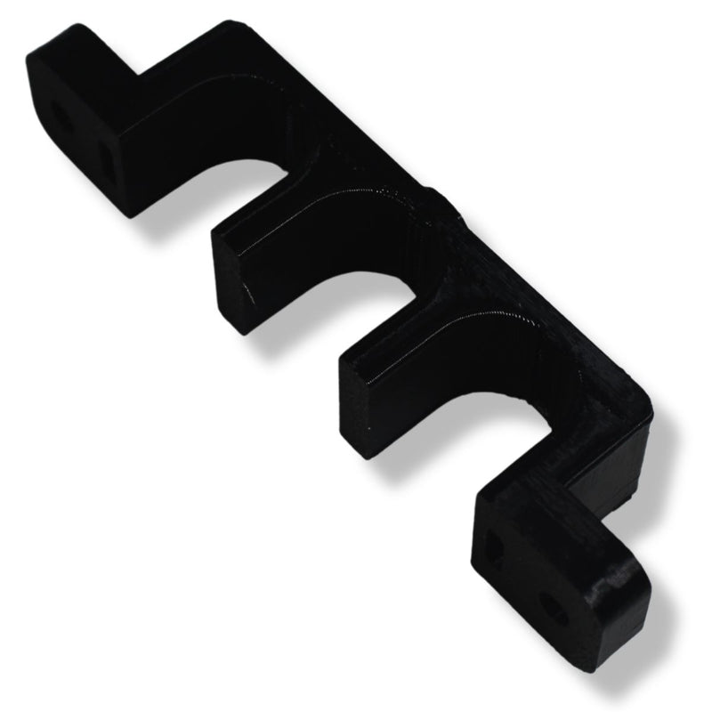 1/0 Gauge Cable Management Wire Comb Triple Slot Can Use w/ Cable Tie Red/Black