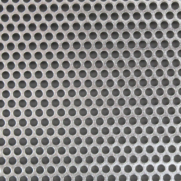 Audiopipe 2x4' Shiny Metal Finish Mesh Grill Sheet Staggered Rows 3/16" Holes