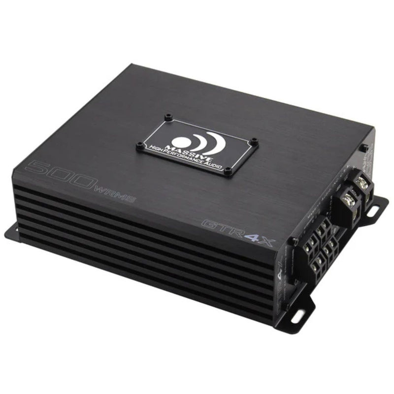 220 Watts RMS 2 Ohm 4-CH Class D Digital Car Audio Amplifier Massive Audio GTR4X