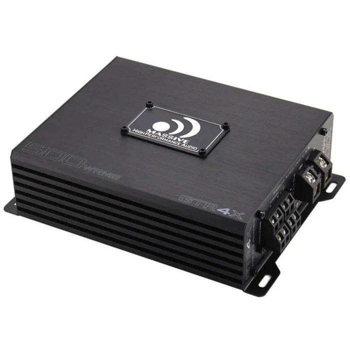 220 Watts RMS 2 Ohm 4-CH Class D Digital Car Audio Amplifier Massive Audio GTR4X