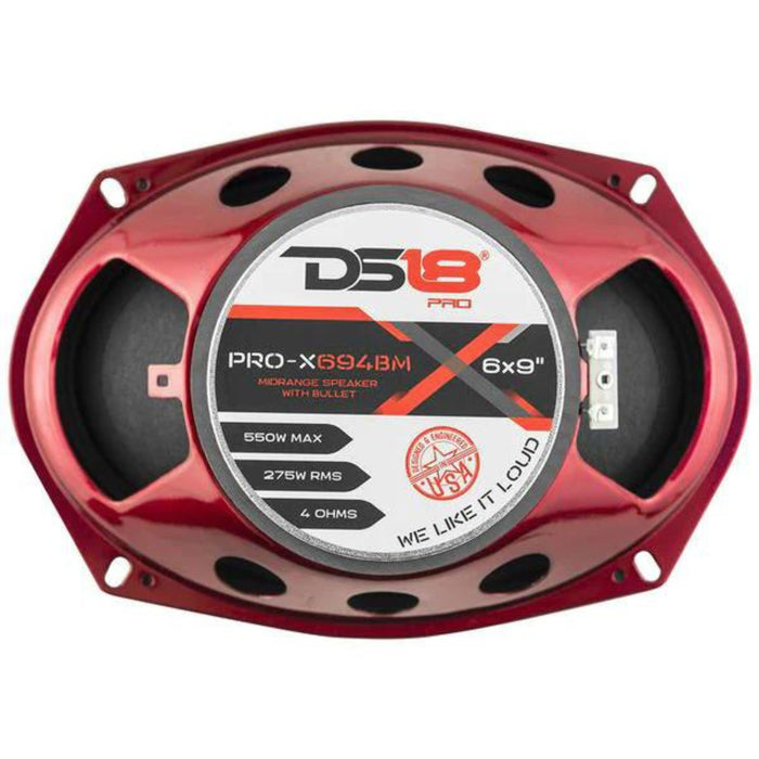 Pair of DS18 600W 4 Ohm PRO-6.4BM + Pair of 6x9 1100W 4 Ohm PRO-X694BM