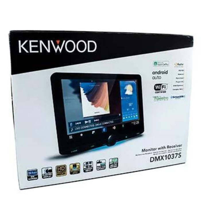 Kenwood 10.1" Floating Panel Digital Media Receiver W/ CarPlay & Android Auto