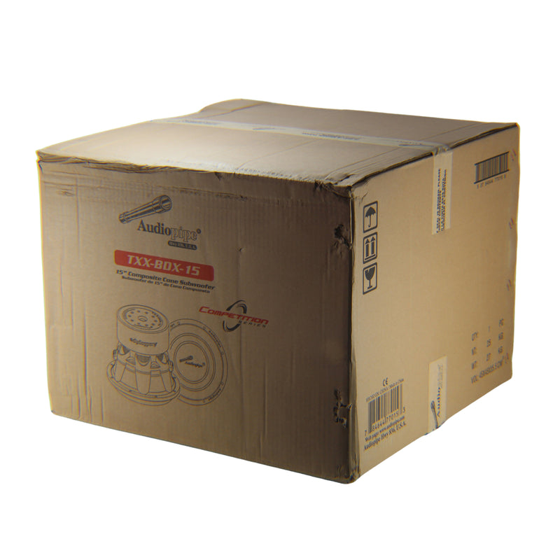 15" 2000W RMS 3" Dual 4-Ohm SPL Car Audio Competition BDX Audiopipe Subwoofer