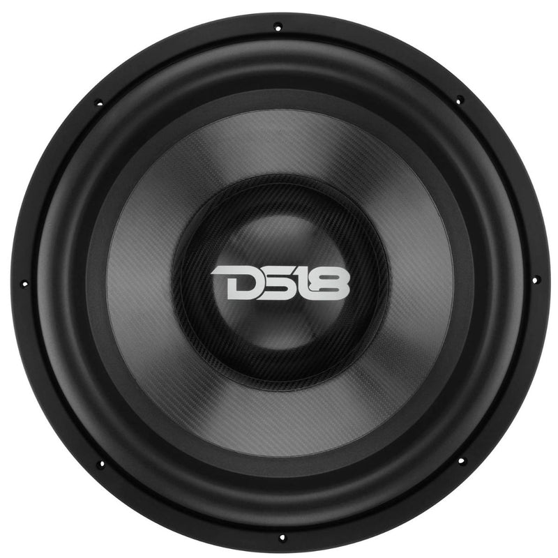 DS18 18" 3500W RMS Dual 1-Ohm Carbon Fiber Car Subwoofer CARBON18.1D