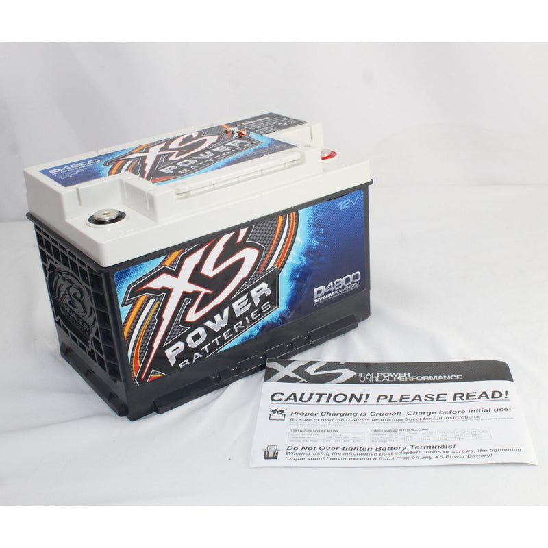 XS Power 12V 3000 W 74 AH AGM Car Audio Battery 3000 Amps BCI Group 48 OPEN BOX