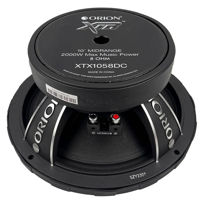 10" 8-Ohm 500 Watts RMS Midrange Pro Car Audio Speaker Orion XTX1058DC