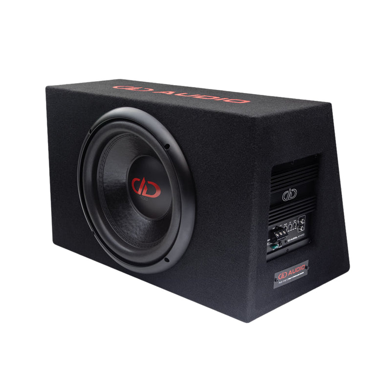 DD Audio 12 Inch 400 Watt RMS 4 Ohm Amplified Ported Enclosure w/ Remote