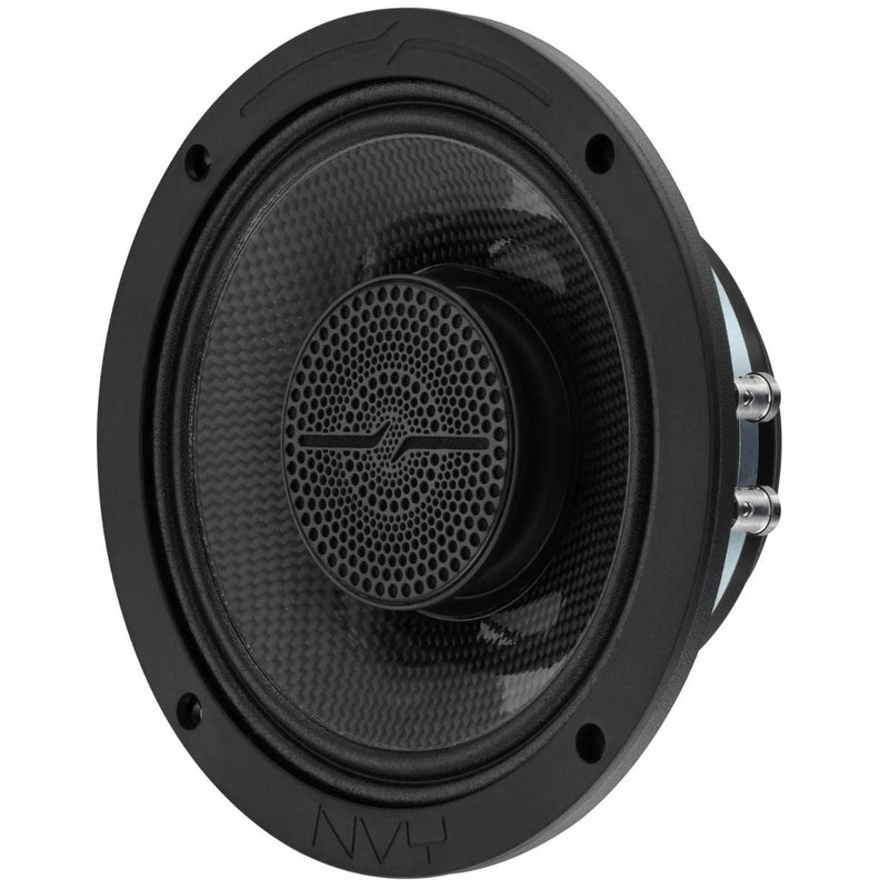 6.5" 250W RMS 2 Ohm Marine Coaxial Speakers Carbon Fiber DS18 NVY-6HDCFSL-N2