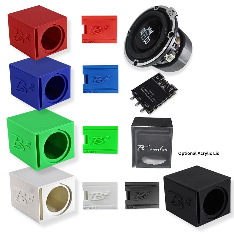 B2 Audio RIOT-2.5 Mini Woofer 3D-Printed Box, Amp & Enclosure DIY Project