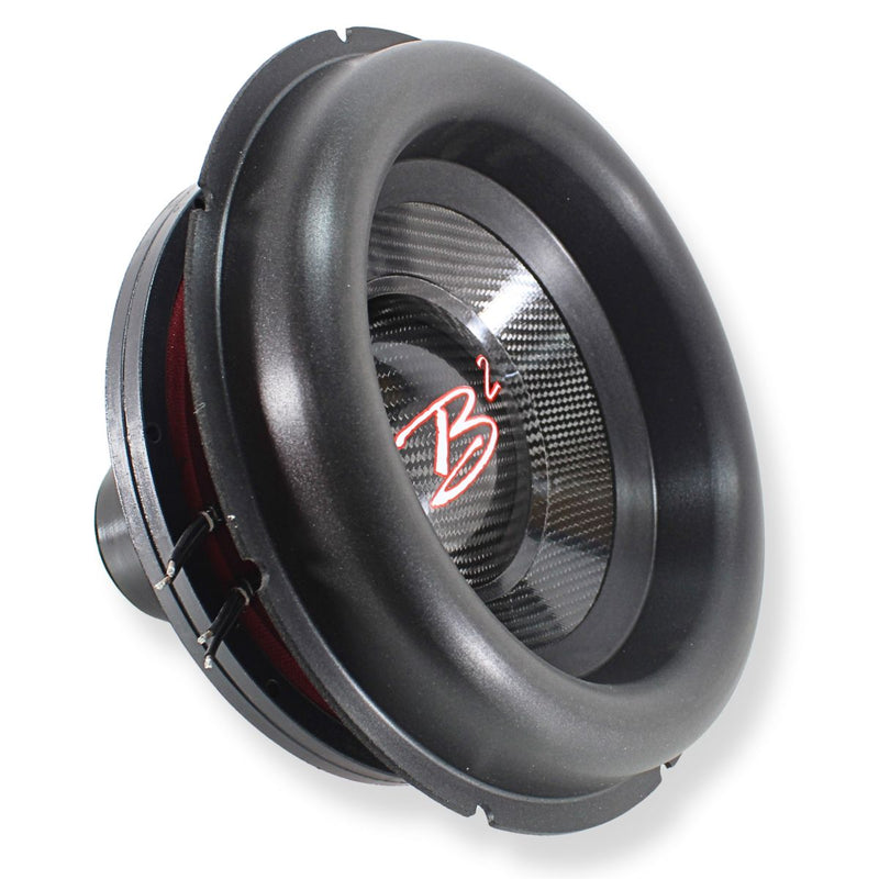 B2 Audio Rampage 10" Re-cone Kit Drop  1-Ohm 3" Coil Carbon Fiber