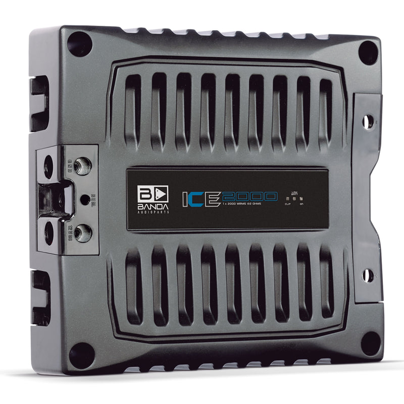 Banda ICE X Line Aluminum Brazilian 2000 Watt 2-Ohm Full Range Monoblock Amplifier
