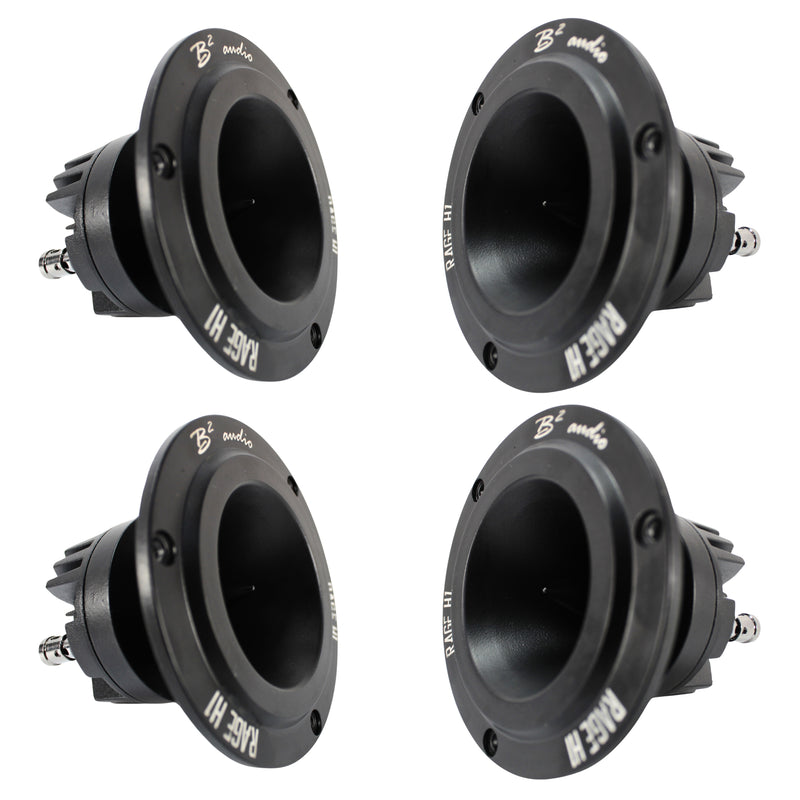 B2 Audio RAGE 1200.4 Amp + RAGE6P 6.5" Midrange + RAGE H1 Neo Tweeter Combo
