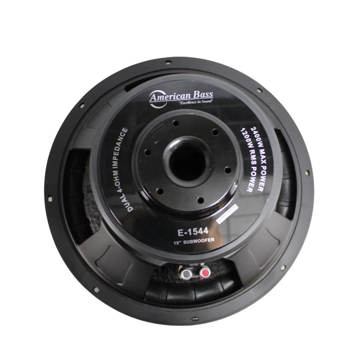 American Bass 15" Dual 4 Ohm Voice Coil 2400 Watt Subwoofer ELITE 1544