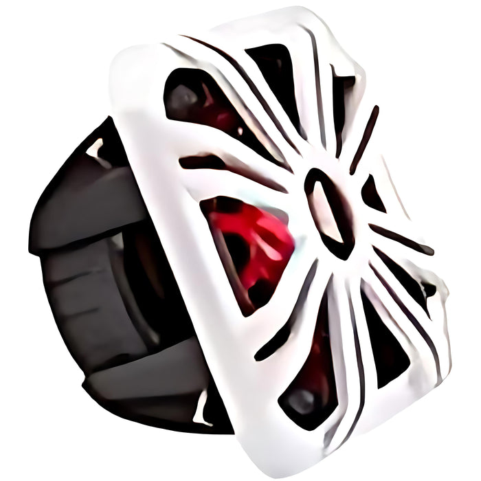 Kicker 11L710GLW 10-Inch (25cm) Square Subwoofer Grille, LED, White