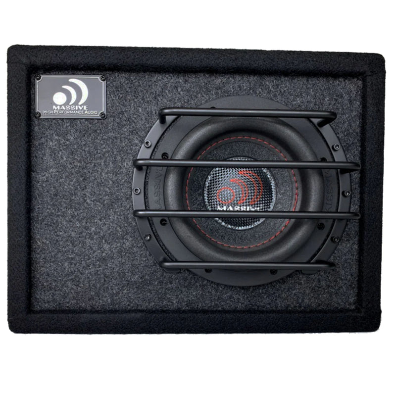 Massive Audio BAS6 6.5" Powered 250W RMS Subwoofer Loaded in Ported Enclosure