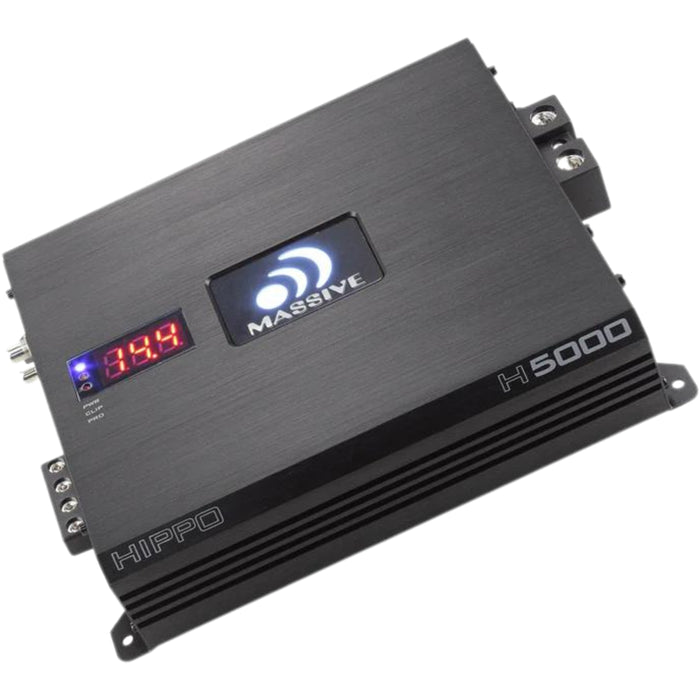 5000W RMS 1-Ohm Monoblock Amplifier Massive Audio HIPPO Series MA-H5000