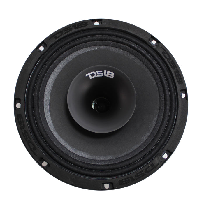 DS18 8" Hybrid Slim 2-way Speaker w/ 1" Driver Horn 400W Peak 4-Ohm PRO-HY8.4MSL