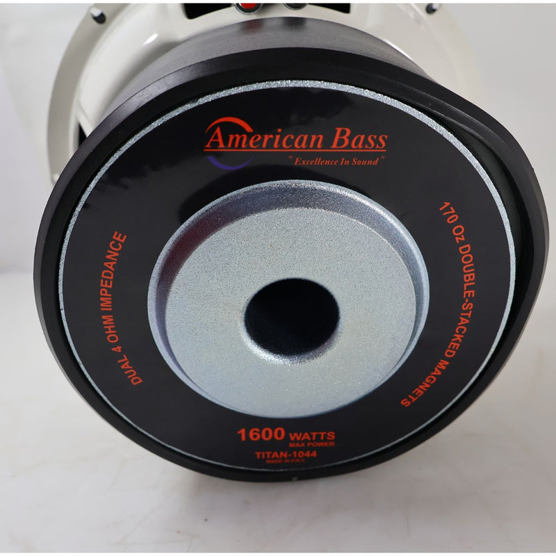 American Bass Titan 1044 10" 800 Watt RMS 3" Dual 4 Ohm VC Subwoofer OPEN BOX