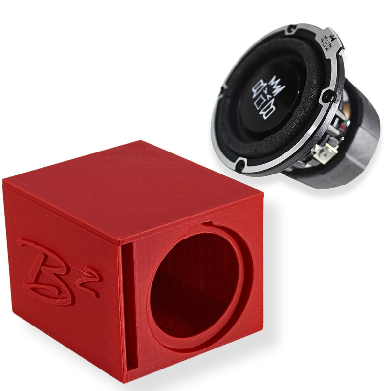 B2 Audio RIOT-2.5 Mini Woofer w/ Single Ported 3D-Printed Box DIY Project