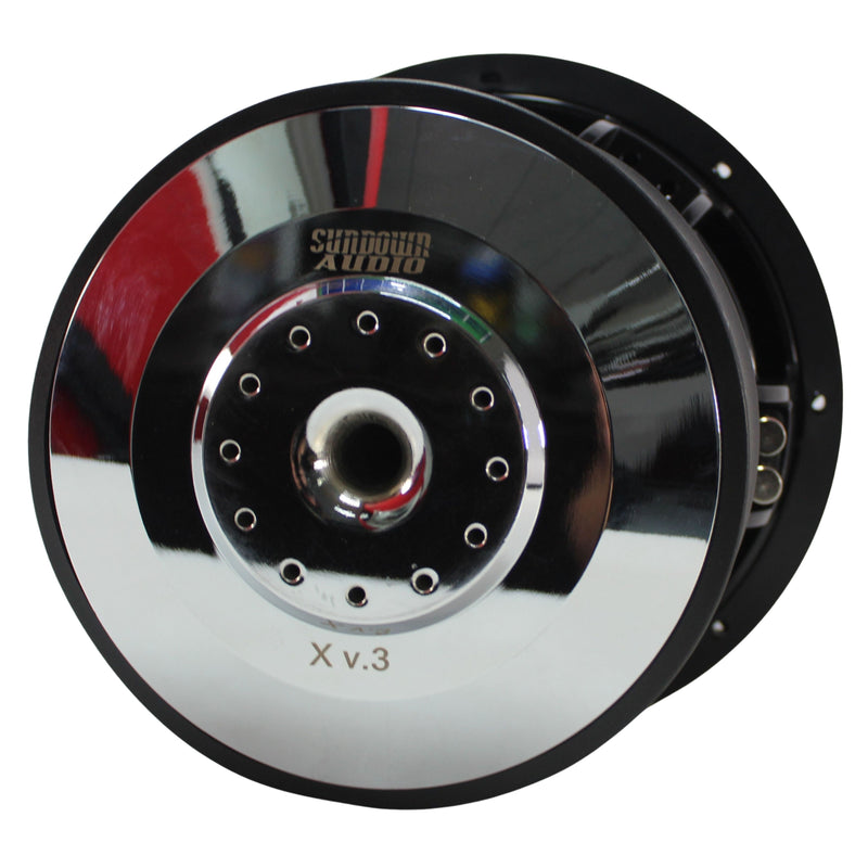 2000W RMS DVC 1 or 2-Ohm 12" X Series V3 Subwoofer w/Single 12" Birch Ported Box