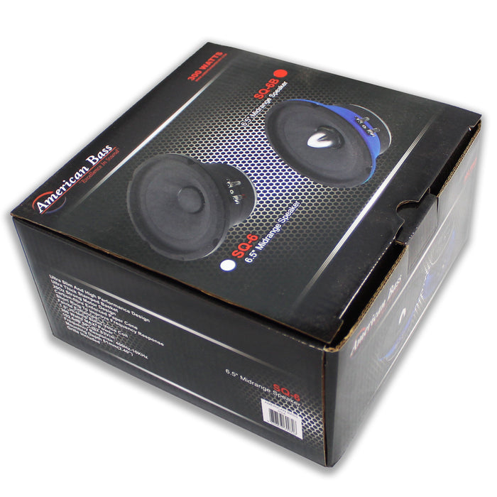 American Bass 6.5" 300W 8-Ohm Midrange Bullet Speaker  Pro Car Audio / SQ-6B