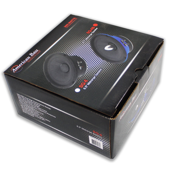 6.5" Midrange Bullet Speaker 300W 8 Ohm Pro Car Audio American Bass SQ-6B