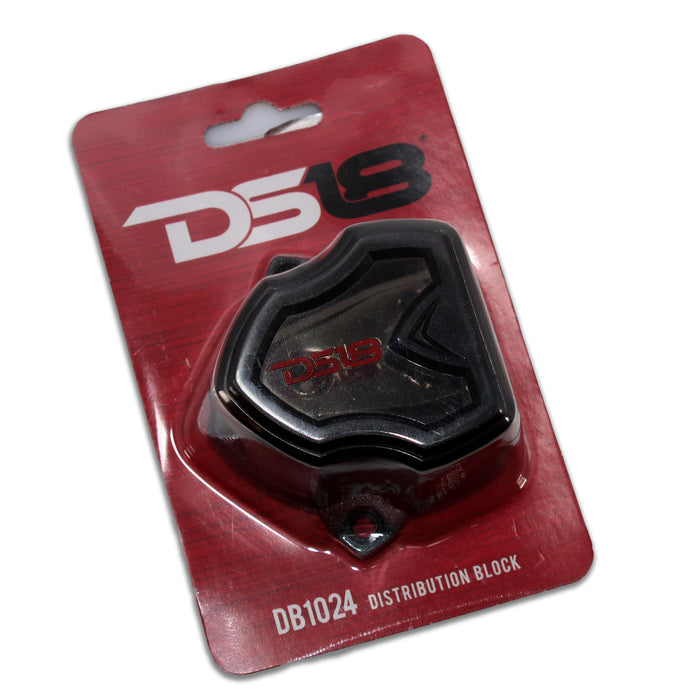 DS18 Car Audio Power Ground Distribution Block 0GA Out 1X0GA In / 2X4GA