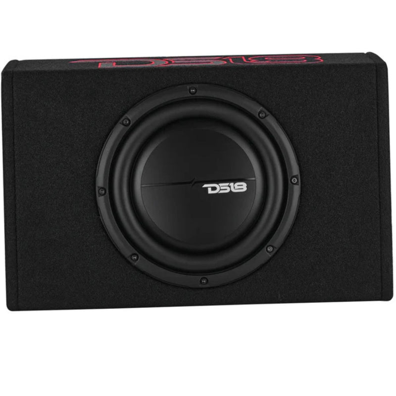 10” 350W RMS 2-Ohm Shallow Loaded Sealed Subwoofer Enclosure for Pickup Trucks