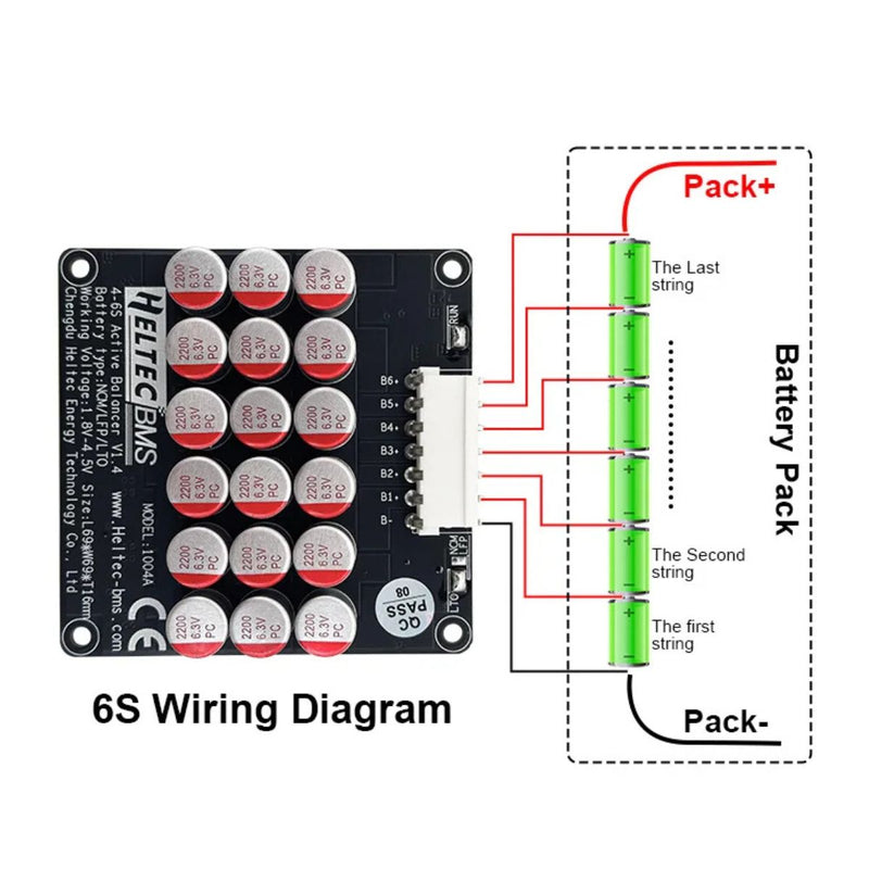 Big Jeff Audio 4-6S Capacitance Active Balancer for Car Audio Lithium Batteries